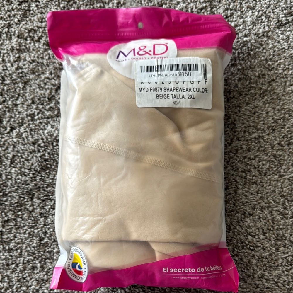 M&D Beige Shapewear 2XL